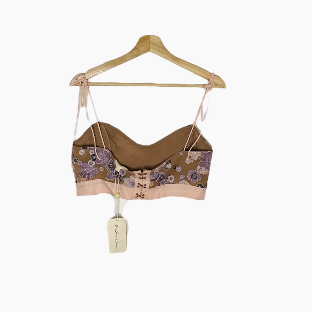 For Love and Lemons Posy Embroidery Crop Top Large NEW NWT - Picture 6 of 6